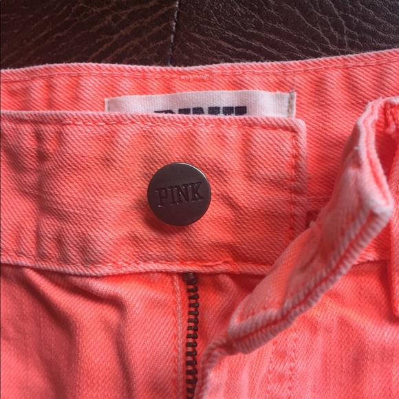 PINK VS Orange Cut-Off Shorts - Picture 2 of 7